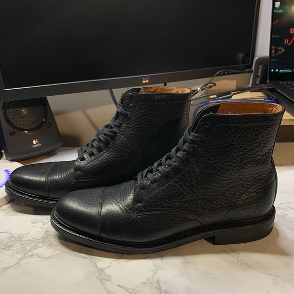 Frye SETHCAP TOE LACE UP LEATHER BOOT - Picture 2 of 9